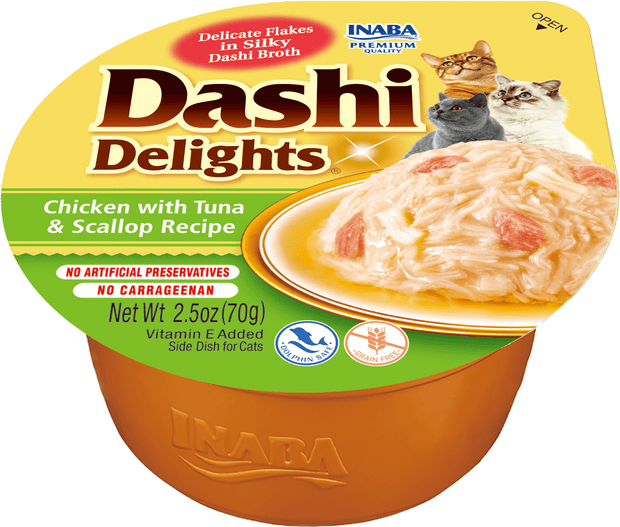 Churu Dashi Delights Chicken with Tuna & Scallop 70 gr