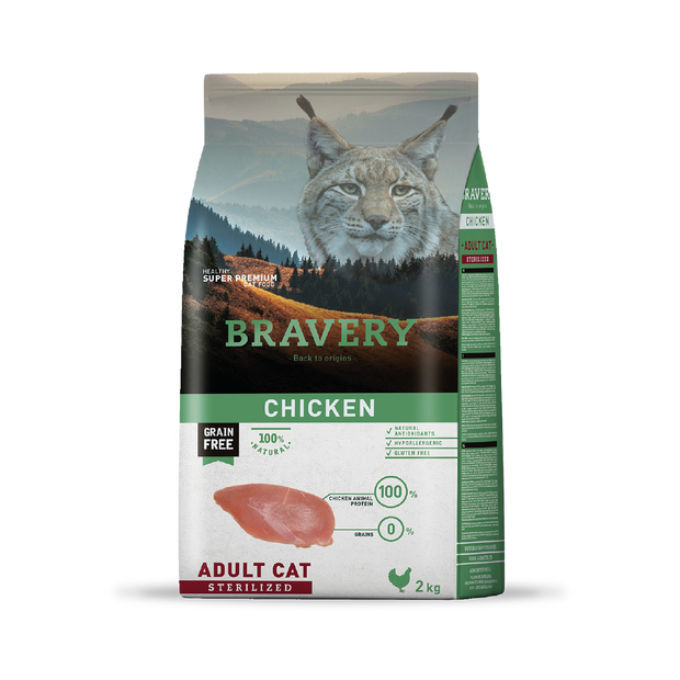 Bravery Adult Cat Chicken Sterilized