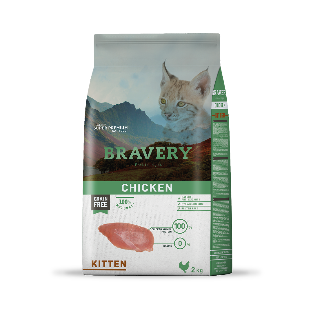 Bravery Kitten Cat Chicken 2 Kg
