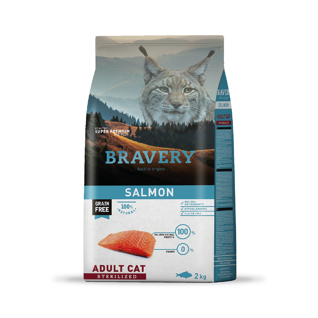 Bravery Adult Cat Salmon Sterilized