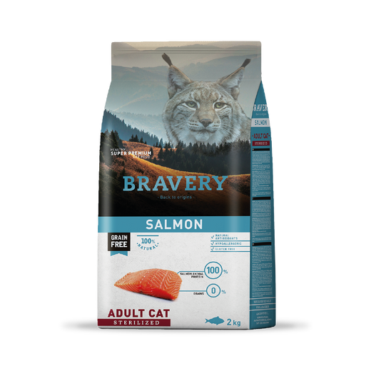 Bravery Adult Cat Salmon Sterilized