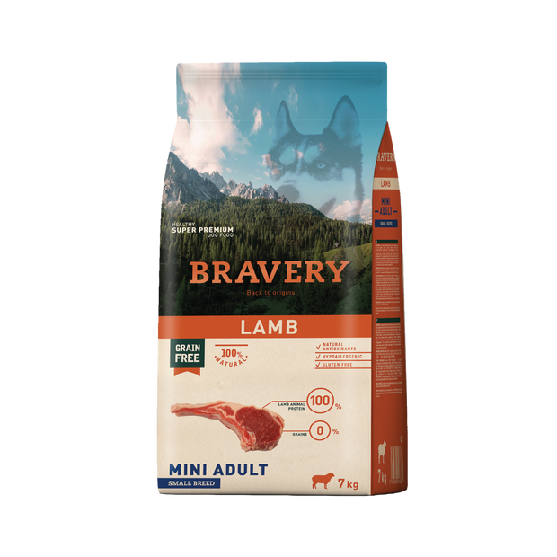 Bravery Adult Small Breeds Lamb 7 Kg
