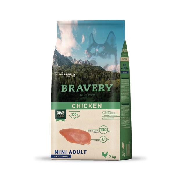 Bravery Adult Small Breeds Chicken 7 Kg