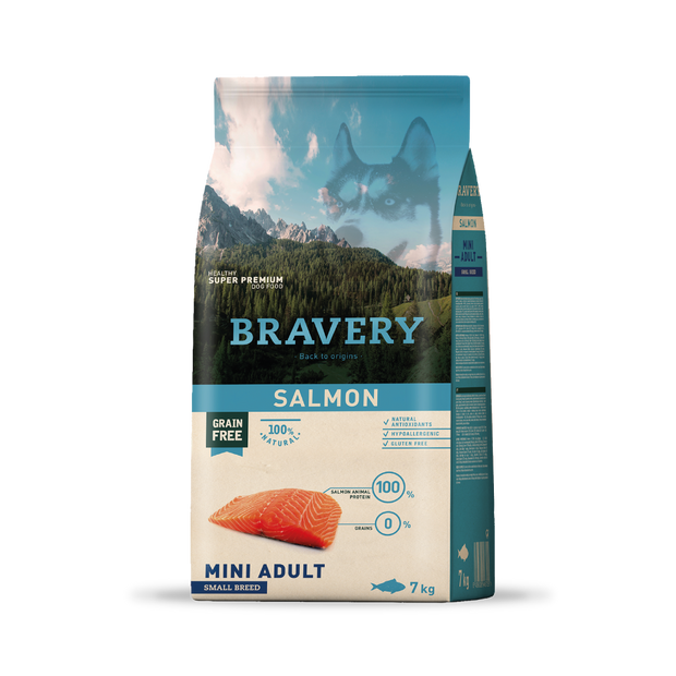 Bravery Adult Small Breeds Salmon 7 Kg