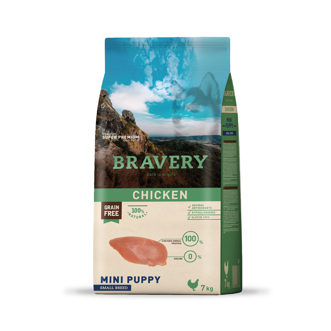 Bravery Puppy Small Breeds Chicken 7 Kg
