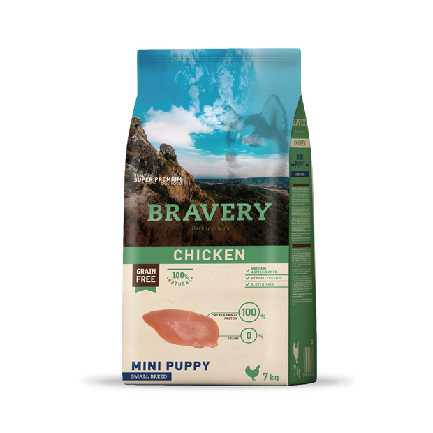 Bravery Puppy Small Breeds Chicken 7 Kg