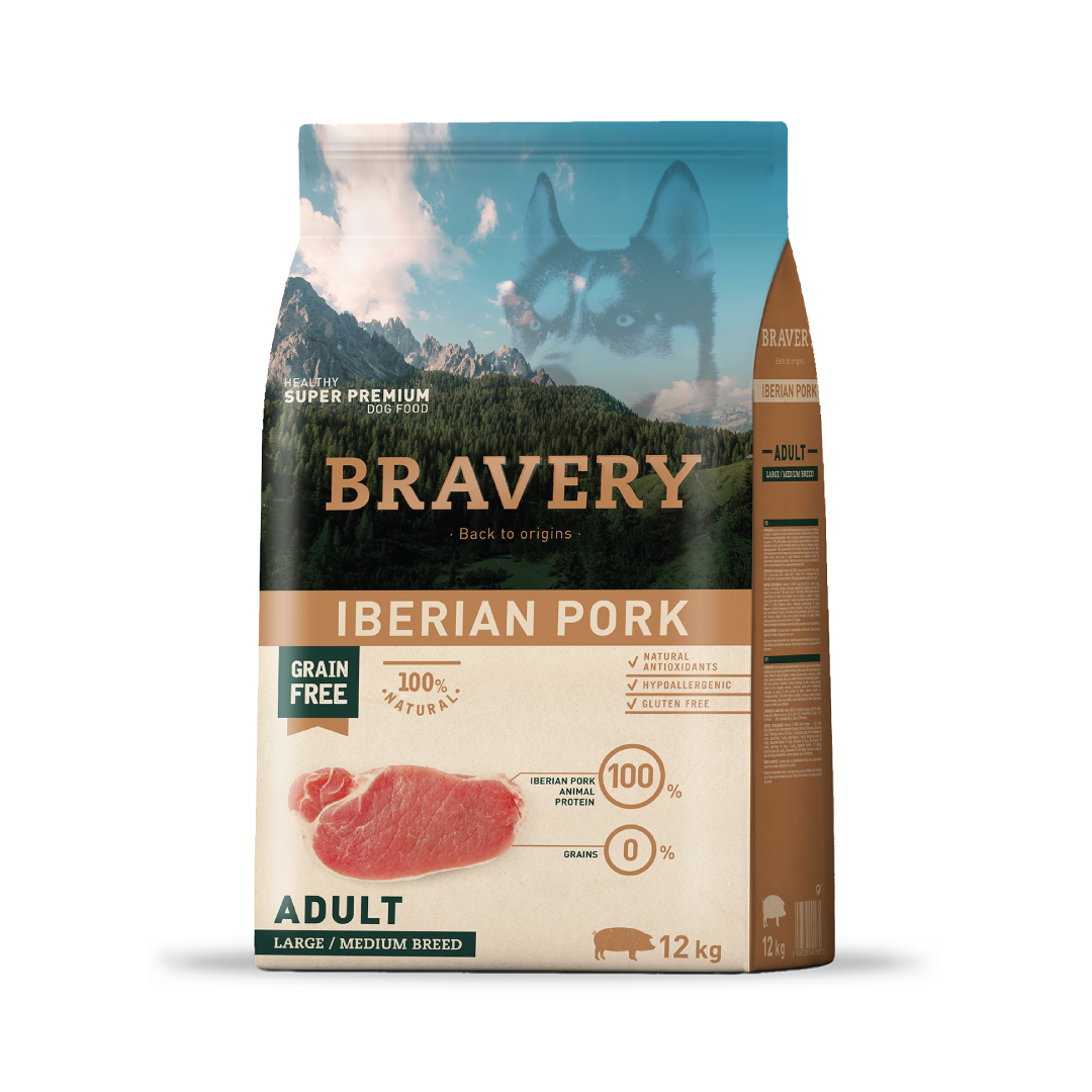 Bravery Adult Large/Medium Breeds Iberian Pork