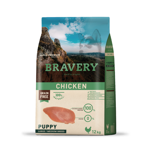 Bravery Puppy Large/Medium Breeds Chicken