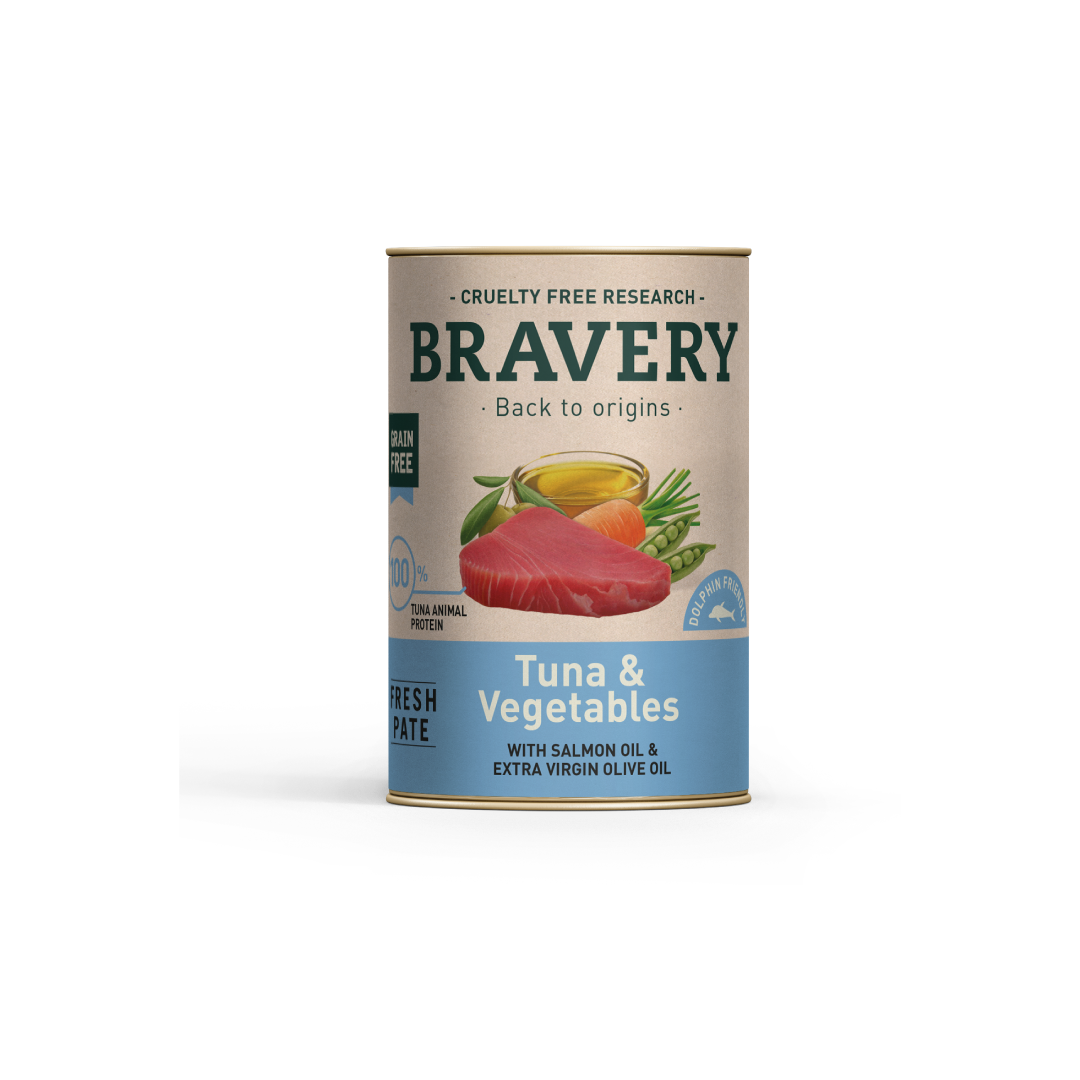 Bravery Tuna And Vegetables Dog Wet Food 290 Gr