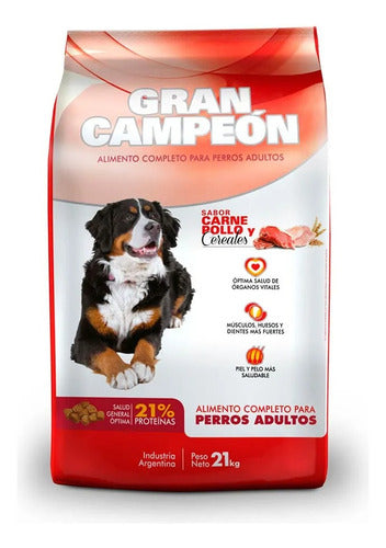 Gran Campeon Adulto Carne Y Pollo 21+3 Kg