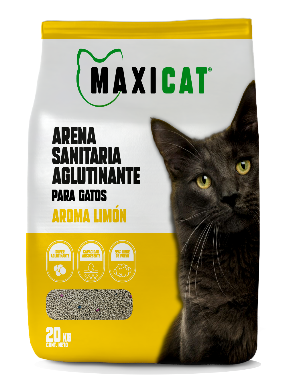 Arena Sanitaria Maxi Cat Limon