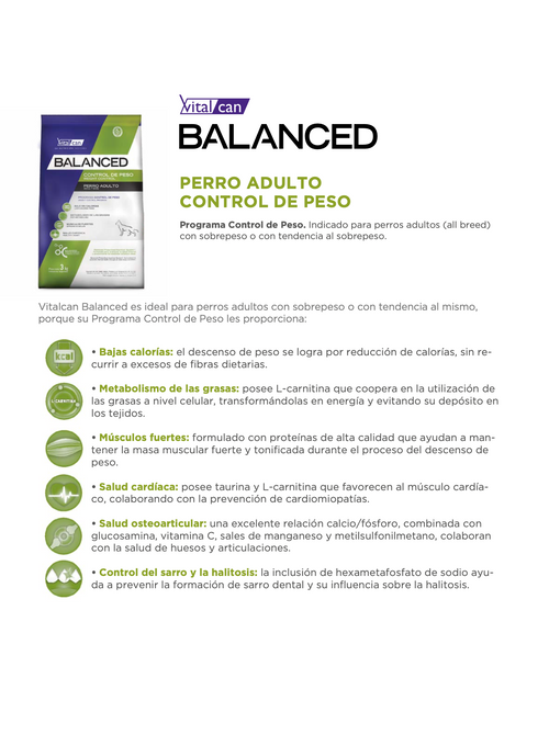 Balanced Perro Control Peso
