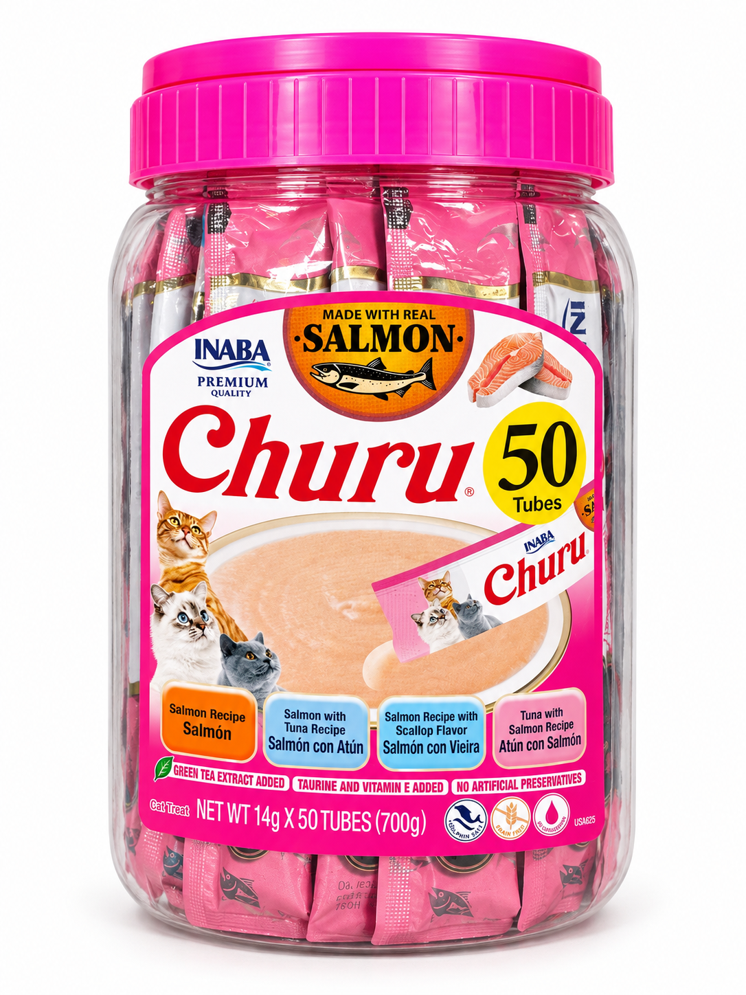 Churu Salmon Variedades 14 gr/ 50 tubes