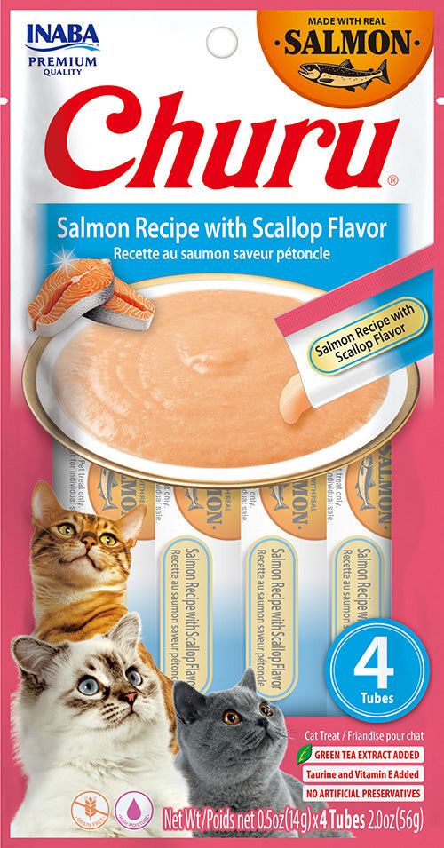 Churu Salmon Recipe With Scallop Flavor 4 tubes
