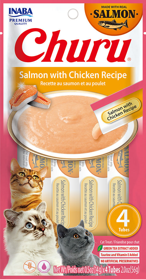 Churu Salmon With Chicken Recipe 4 tubes