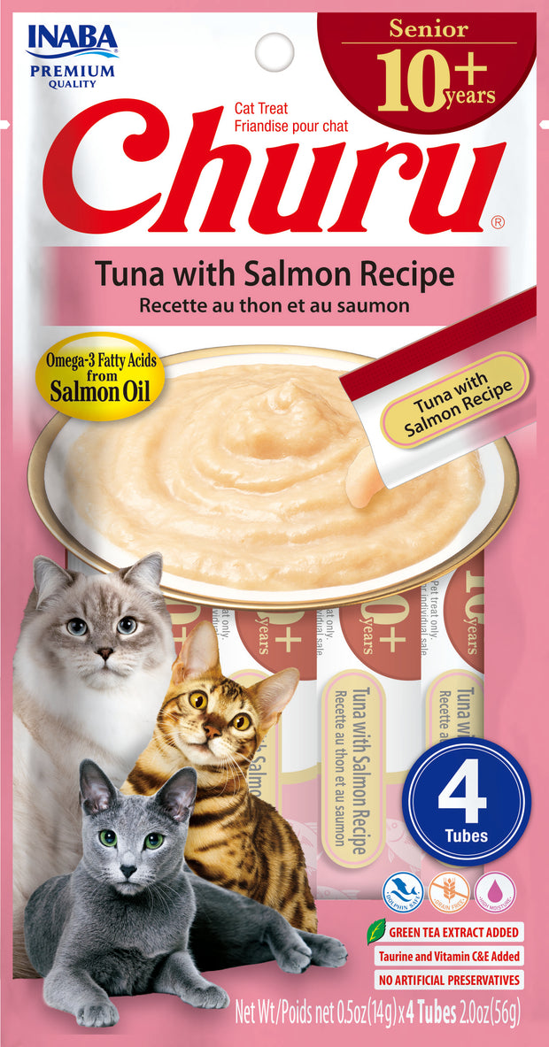 Churu Tuna With Salmon Recipe Senior 4 tubes